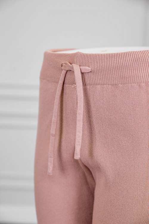 بنطلون نسائي شتوي طويل متعدد الألوان برباط في الخصر