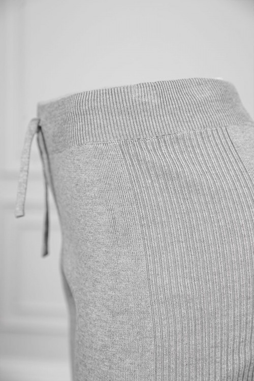 بنطلون نسائي شتوي طويل متعدد الألوان برباط في الخصر