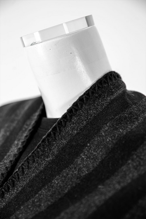 شال شتوي نسائي لون أسود و رصاصي