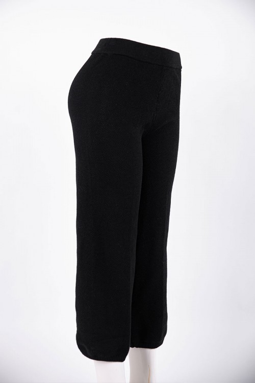 بنطلون نسائي طويل متعدد الألوان بزم من الأسفل