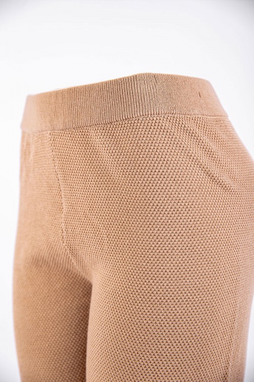 بنطلون نسائي طويل متعدد الألوان بزم من الأسفل