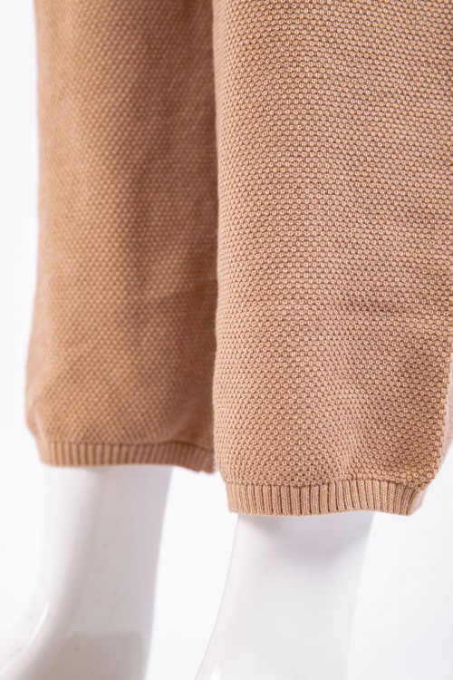 بنطلون نسائي طويل متعدد الألوان بزم من الأسفل