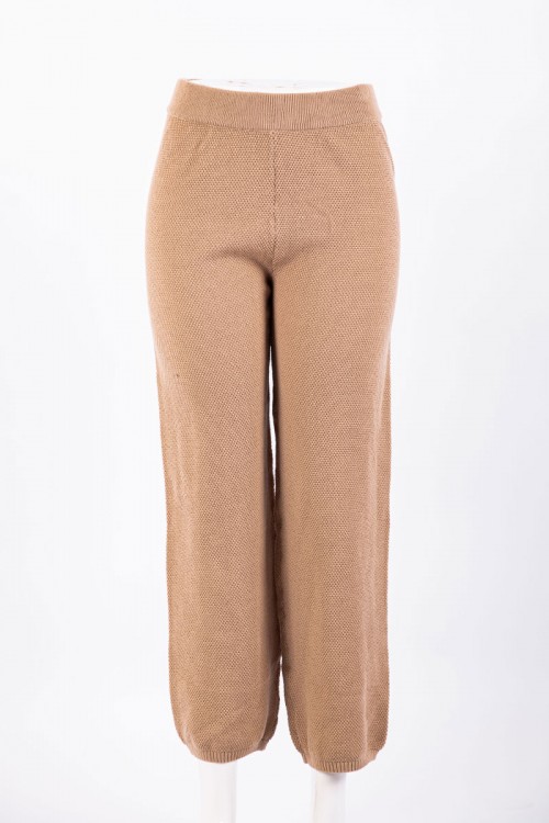 بنطلون نسائي طويل متعدد الألوان بزم من الأسفل