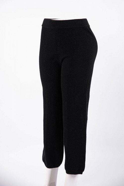 بنطلون نسائي طويل متعدد الألوان بزم من الأسفل