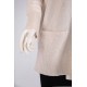جاكيت نسائي شتوي لون بيج فاتح بجيوب من الأمام و بأكمام طويلة