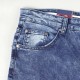 بنطلون جينز طويل بتفاصيل جيوب وحلقات للحزام