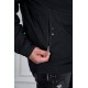 جاكيت رجالي لون أسود ياقة عالية بسحاب من الأمام و جيوب و بأكمام طويلة