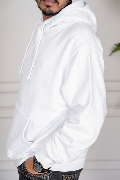 هودي متعدد الألوان ياقة بقبعة متصلة برباط مزين بجيوب الكنغر من الأمام و بأكمام طويلة