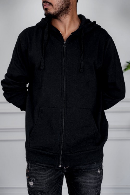 هودي متعدد الألوان ياقة بقبعة متصلة برباط مزين بجيوب الكنغر من الأمام و بأكمام طويلة