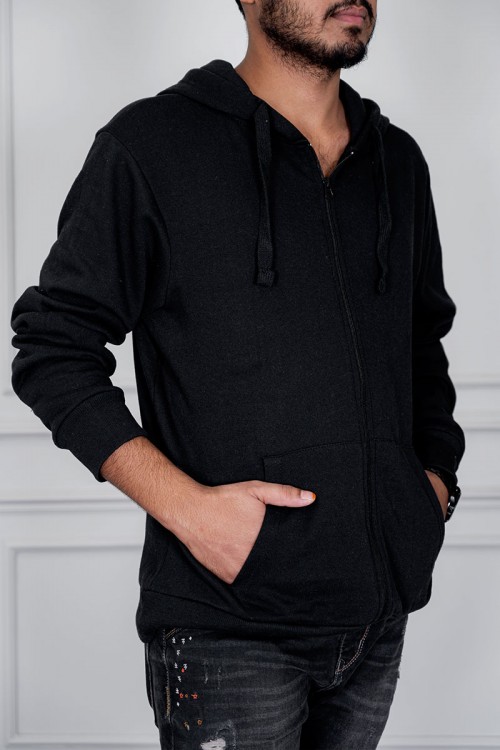 هودي متعدد الألوان ياقة بقبعة متصلة برباط مزين بجيوب الكنغر من الأمام و بأكمام طويلة