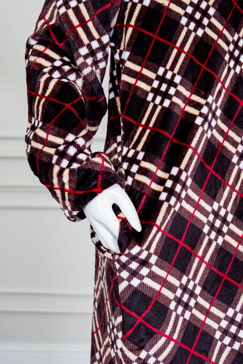 قميص-نسائي-طويل-شتوي-متعدد-الألوان-مع-تداخلات-بأشكال-