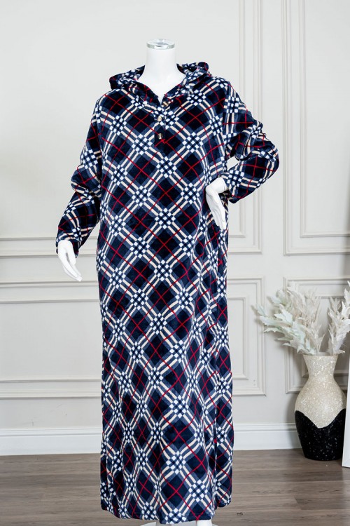 قميص-نسائي-طويل-شتوي-متعدد-الألوان-مع-تداخلات-بأشكال-