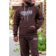 طقم-رجالي-شتوي-قطعتين-لون-بني-ببلوفر-هودي-قبعة-متصلة