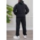 طقم-رجالي-شتوي-قطعتين-لون-أسود-ببلوفر-هودي-قبعة-متصلة-