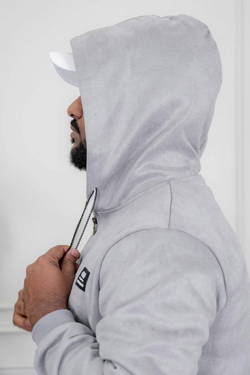 طقم-رجالي-شتوي-قطعتين-لون-رمادي-ببلوفر-هودي-قبعة-متصلة-