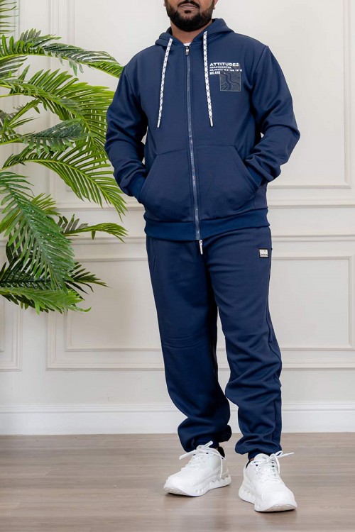 طقم-رجالي-شتوي-قطعتين-لون-كحلي-ببلوفر-هودي-قبعة-متصلة-برباط-و-بسحاب