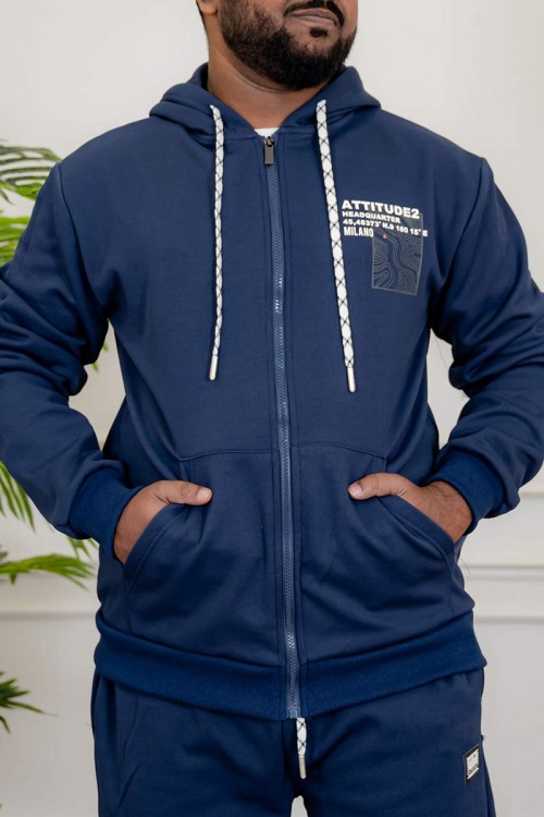 طقم-رجالي-شتوي-قطعتين-لون-كحلي-ببلوفر-هودي-قبعة-متصلة-برباط-و-بسحاب