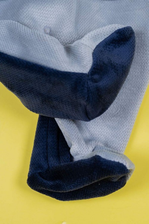 بربتوز-أطفال-لون-رمادي-و-كحلي-بياقة-مطوية-