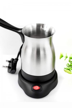 Electric coffee machine, stainless steel, 0.5 liter capacity, 800 watts power