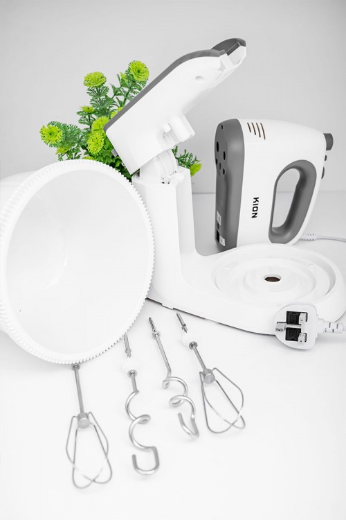 خلاط يدوي من كيون بوعاء دوار سعة 3.5 لتر و بقوة 300 واط يتضمن مضارب مختلفة