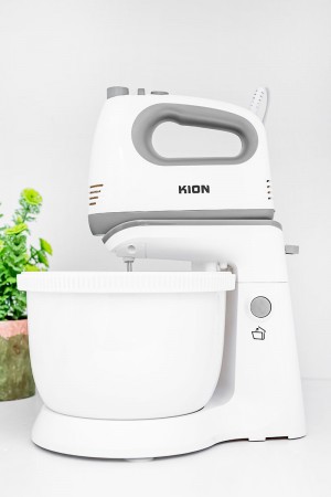 خلاط يدوي من كيون بوعاء دوار سعة 3.5 لتر و بقوة 300 واط يتضمن مضارب مختلفة