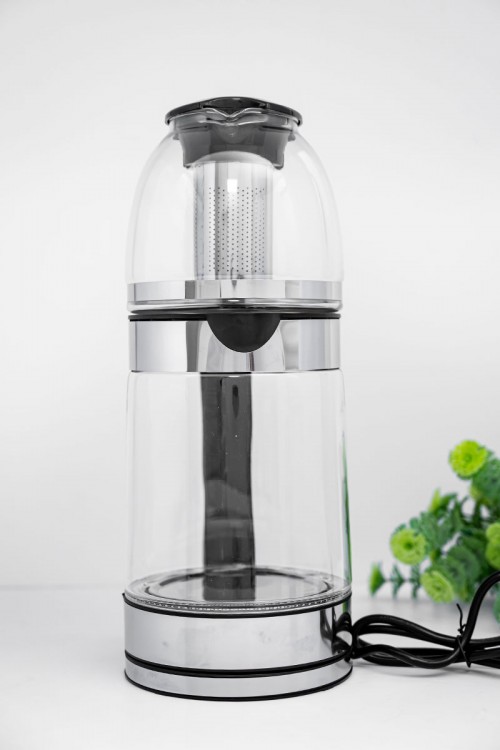 غلاية كهربائية مزدوجة من دينيكس الغلاية بسعة 1.8 لتر و الإبريق بسعة 1 لتر بقوة 1500 واط