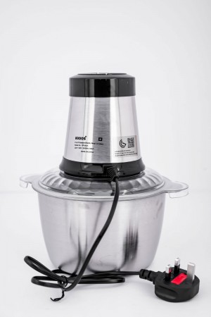 فرامة طعام كهربائية من كروس 4 شفرات تقطيع فولاذية حادة مقاومة للصدأ بقوة 300 واط