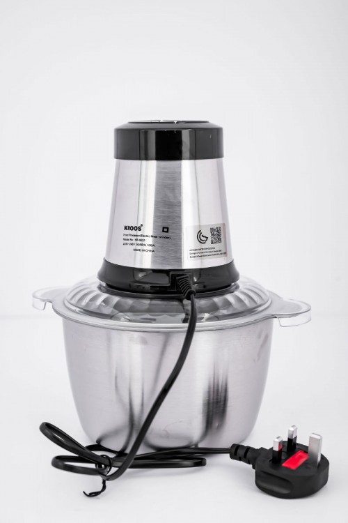 فرامة طعام كهربائية من كروس 4 شفرات تقطيع فولاذية حادة مقاومة للصدأ بقوة 300 واط