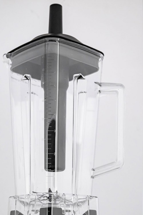 خلاط كهربائي مع مطحنة حبوب و وعاء زجاج 2 لتر بشفرات من الفولاذ المقاوم للصدأ و محرك نحاسي بقوة 6500 واط