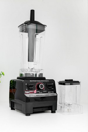 خلاط كهربائي مع مطحنة حبوب و وعاء زجاج 2 لتر بشفرات من الفولاذ المقاوم للصدأ و محرك نحاسي بقوة 6500 واط