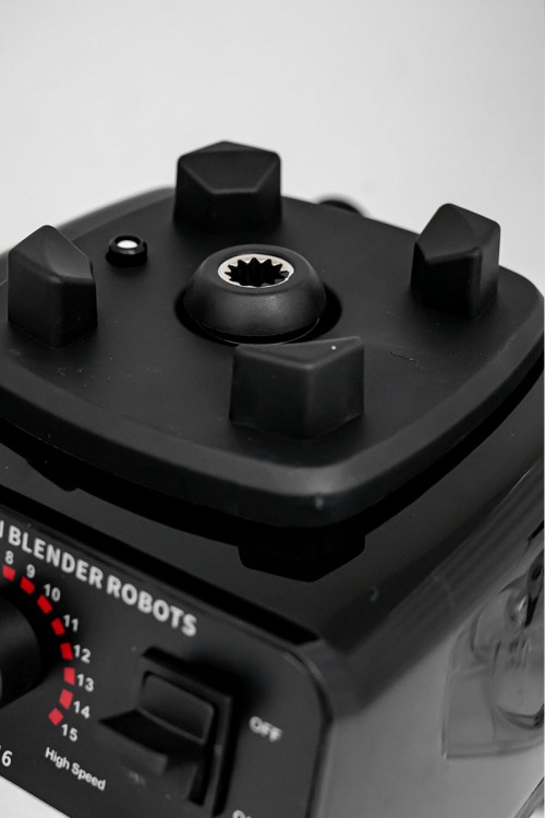 خلاط كهربائي مع مطحنة حبوب و وعاء زجاج 2 لتر بشفرات من الفولاذ المقاوم للصدأ و محرك نحاسي بقوة 6500 واط