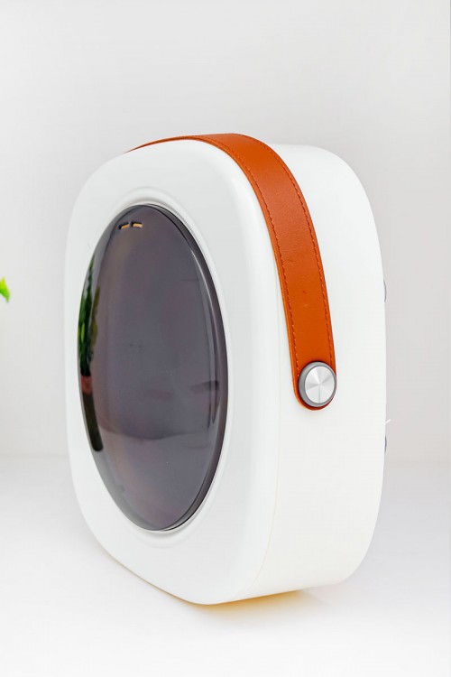 غسالة متنقلة قابل للطي لون أبيض و بيج بسعة 11 لتر و بقوة 40 واط