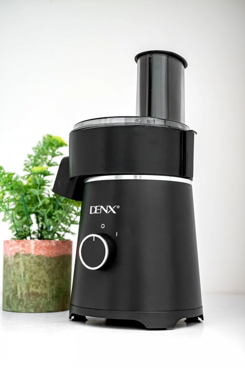 قطاعة خضار كهربائية من Denx لون أسود متعددة الوظائف بشفرات من الفولاذ المقاوم للصدأ بقوة 200 واط