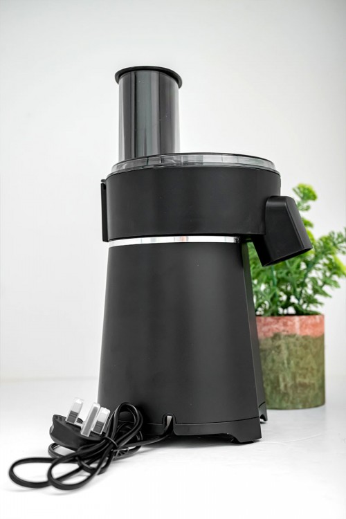 قطاعة خضار كهربائية من Denx لون أسود متعددة الوظائف بشفرات من الفولاذ المقاوم للصدأ بقوة 200 واط