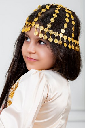 اكسسوار شعر تراثي لون ذهبي بجنيهات