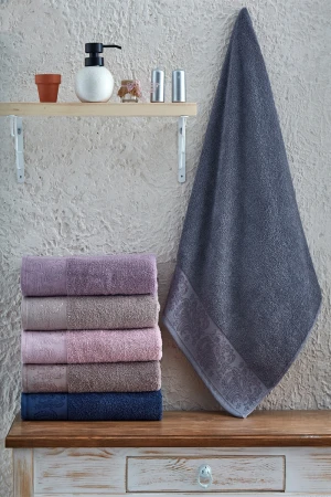 منشفة حمام ناعمة أطراف مزخرفة 170*90