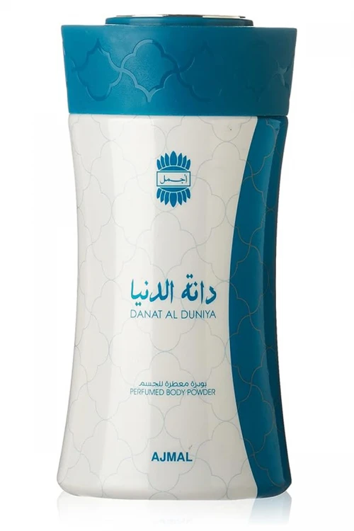 بودرة الجسم المعطرة "دانة الدنيا" من شركة أجمل عبوة بحجم 80 جرام