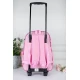 طقم مدرسي بناتي متكامل 12 في 1 بتصميم  لولو كاتي يشتمل على حقيبة ترولي مع ملحقاتها من حقائب ومجموعة قرطاسية شاملة