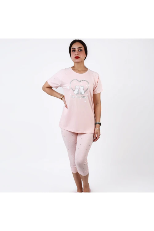 طقم بيجاما برمودا بطبعات نجوم