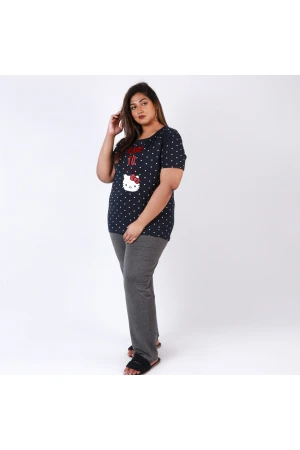 بيجاما منقطة بطبعات هالو كاتي 