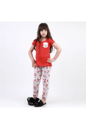 بجامة بناتي بطبعات ميكي ماوس