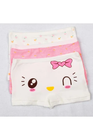 طقم شورت داخلي مزين بطبعات 