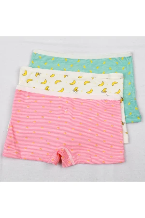 طقم شورت داخلي بناتي بطبعات 