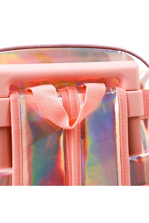 شنطة مدرسة بعجلات بطبعات باربي(حجم كبير)