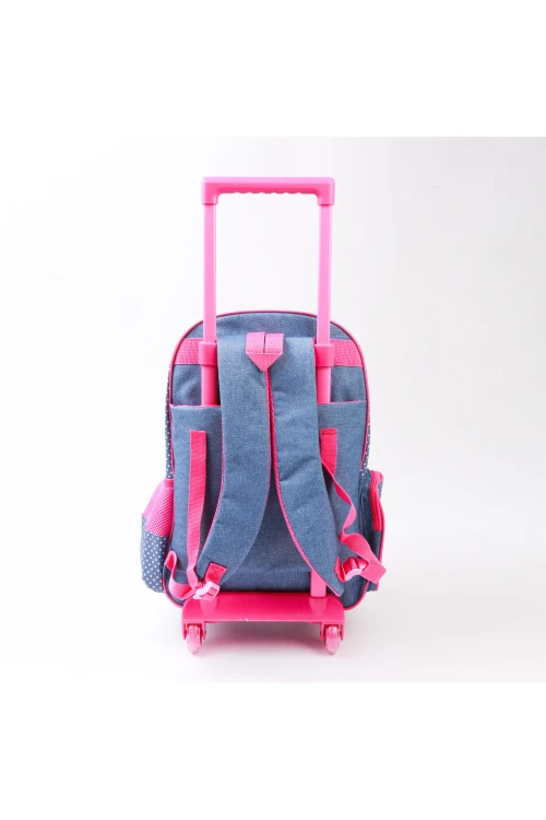 حقيبة ظهر بعجلات مع سحّاب إغلاق وطبعات دورا (صغير)