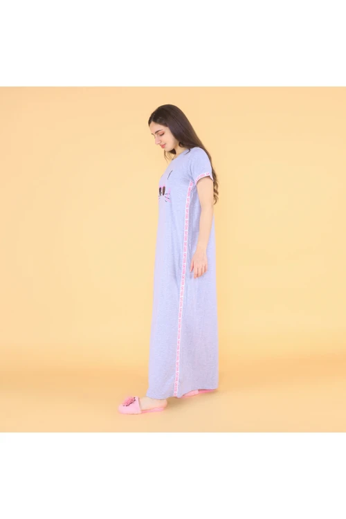 قميص طويل بياقة مستديره