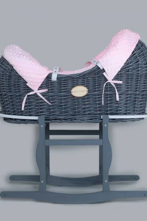 سرير أطفال هزاز مع مقبض 