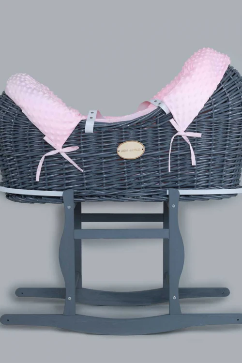 سرير أطفال هزاز مع مقبض