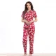 طقم بيجاما بطبعات زهور