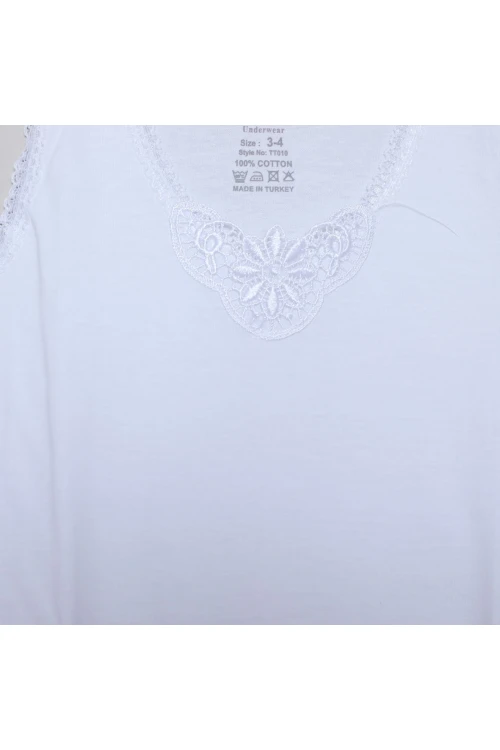 طقم داخلي من شورت بخصر مطاطي وفيست بتفاصيل دانتيل